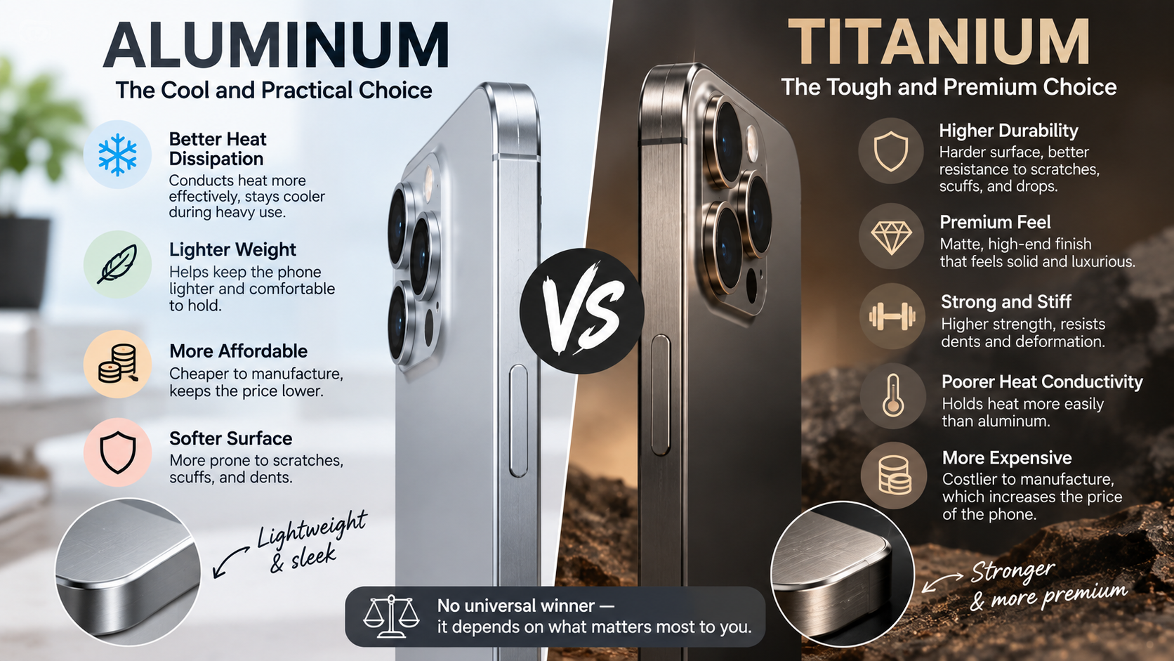 Aluminum vs Titanium: Phone Showdown