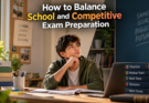 balance school and competitive exam