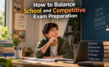 balance school and competitive exam