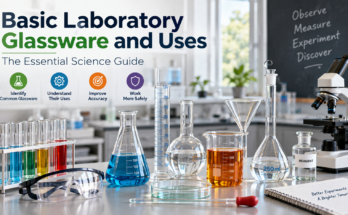 basic laboratory glassware and uses