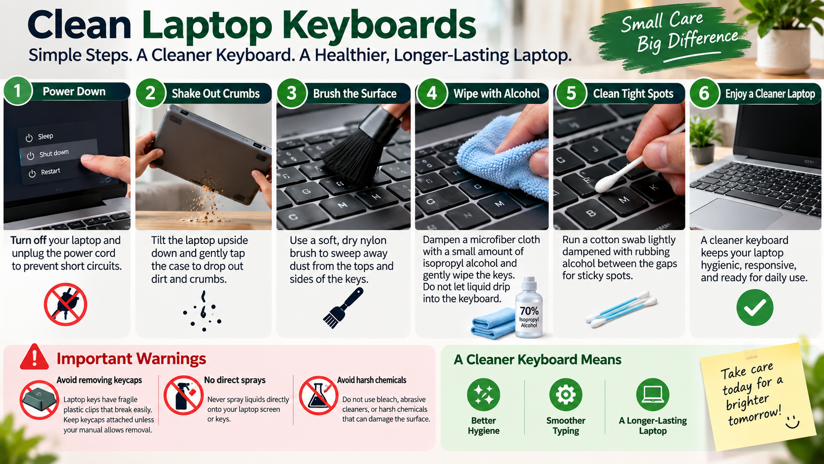Clean Laptop Keyboard Guide
