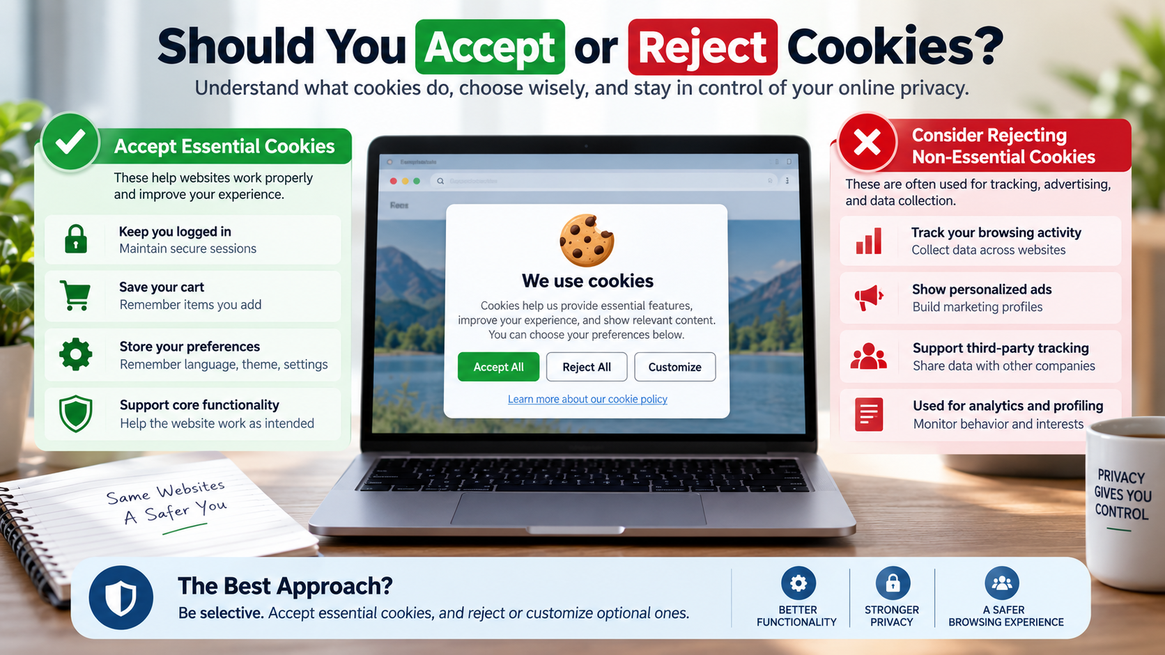 Cookie Choices: Privacy and Control