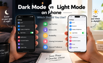 Dark Mode vs Light Mode Comparison