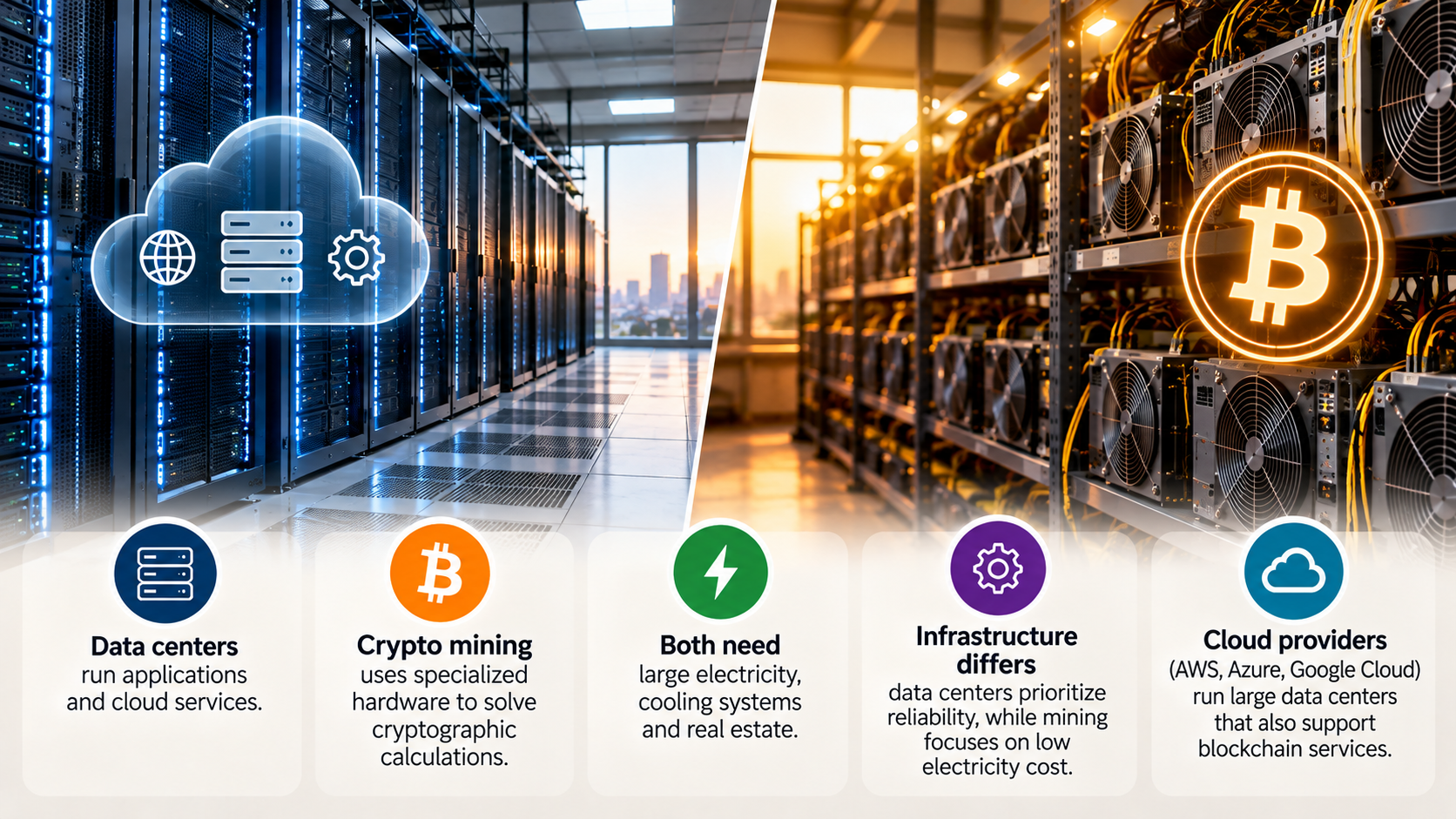 data centers and crypto mining