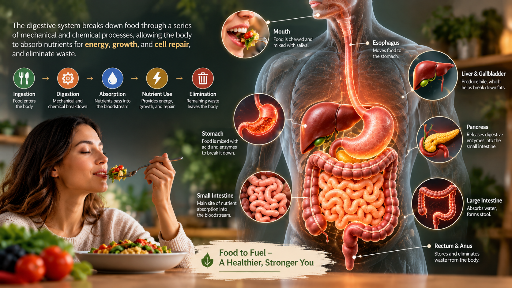 stages of digestive system