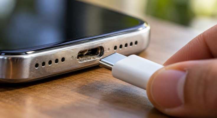 loose charging port