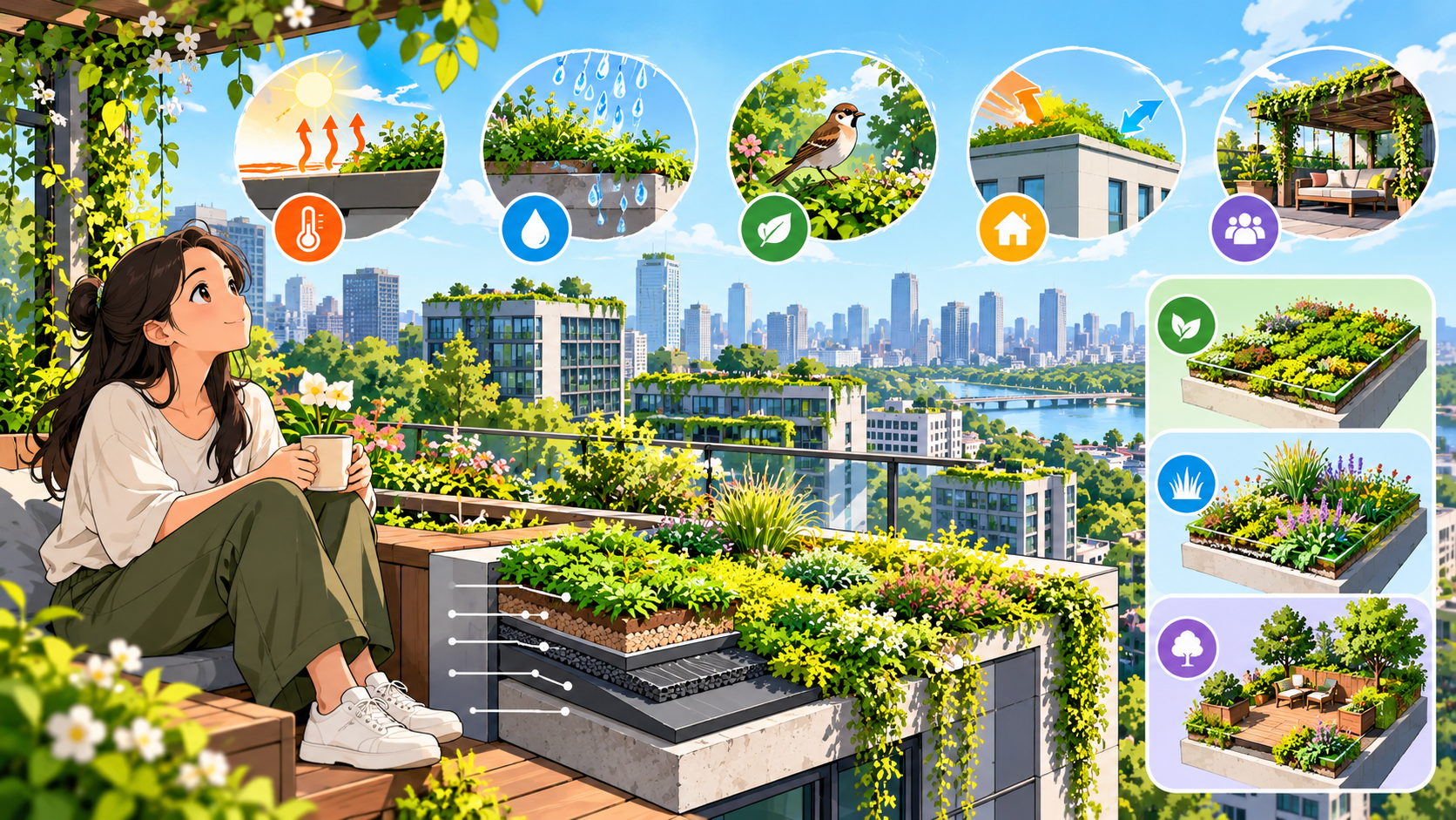 green roofs in urban design
