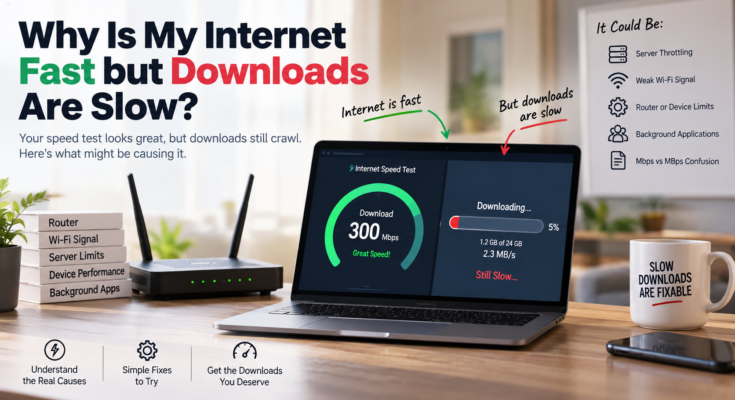 Internet Fast but Downloads Are Slow