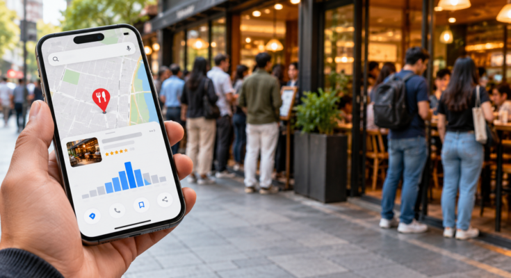 how does Google Maps know a business is busy
