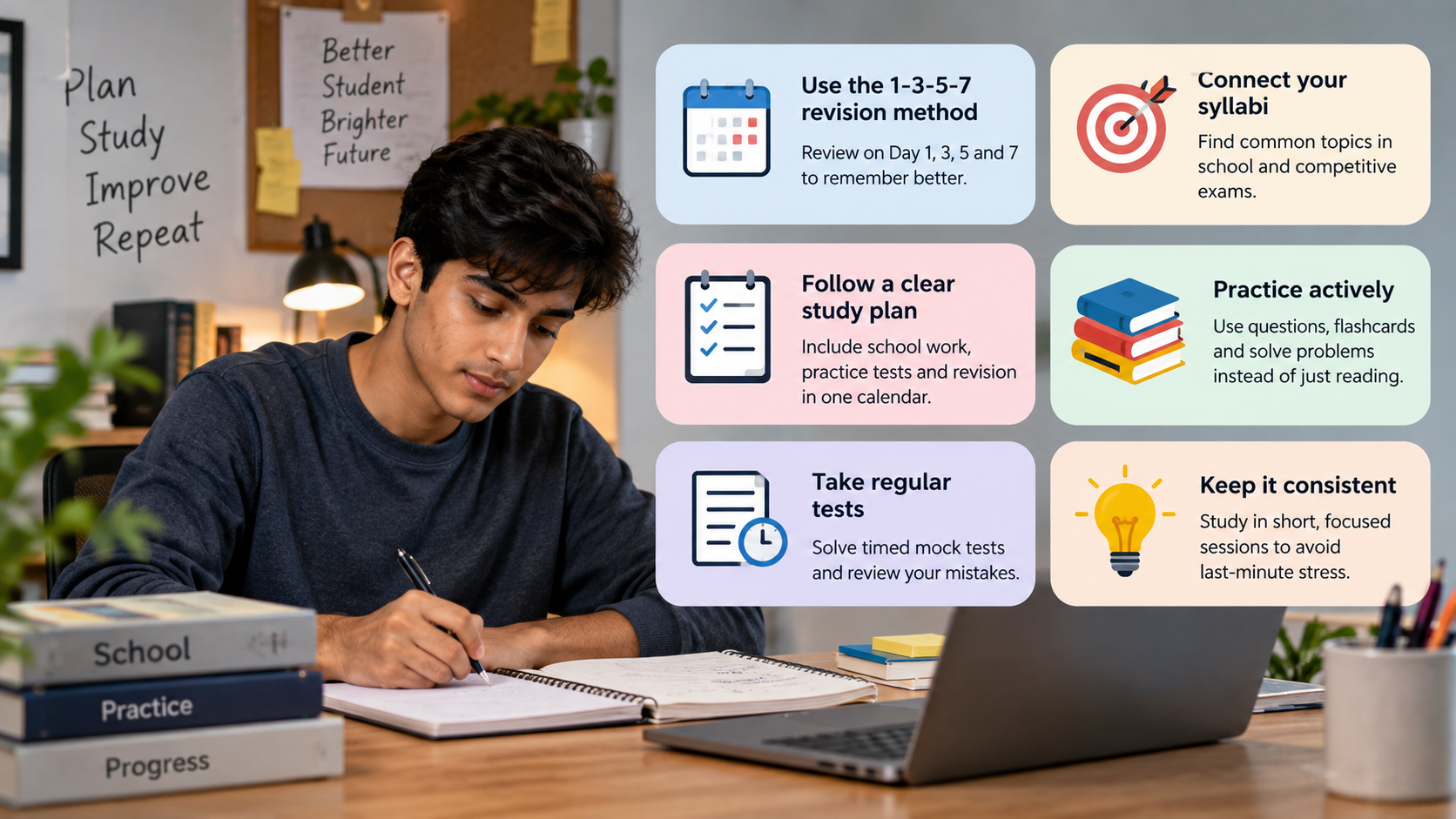 balance school and competitive exam