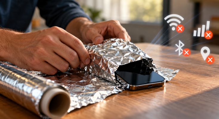 Does Wrapping Your Phone in Aluminum Foil Really Block Wireless Signals?