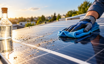 can you use vinegar to clean solar panels