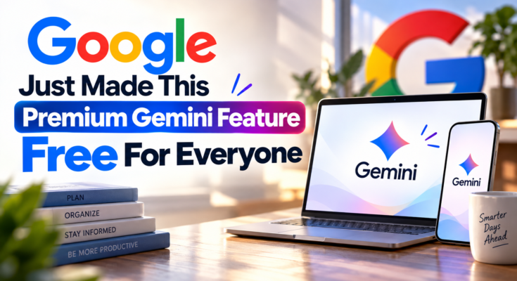 Google Makes Gemini Premium Free