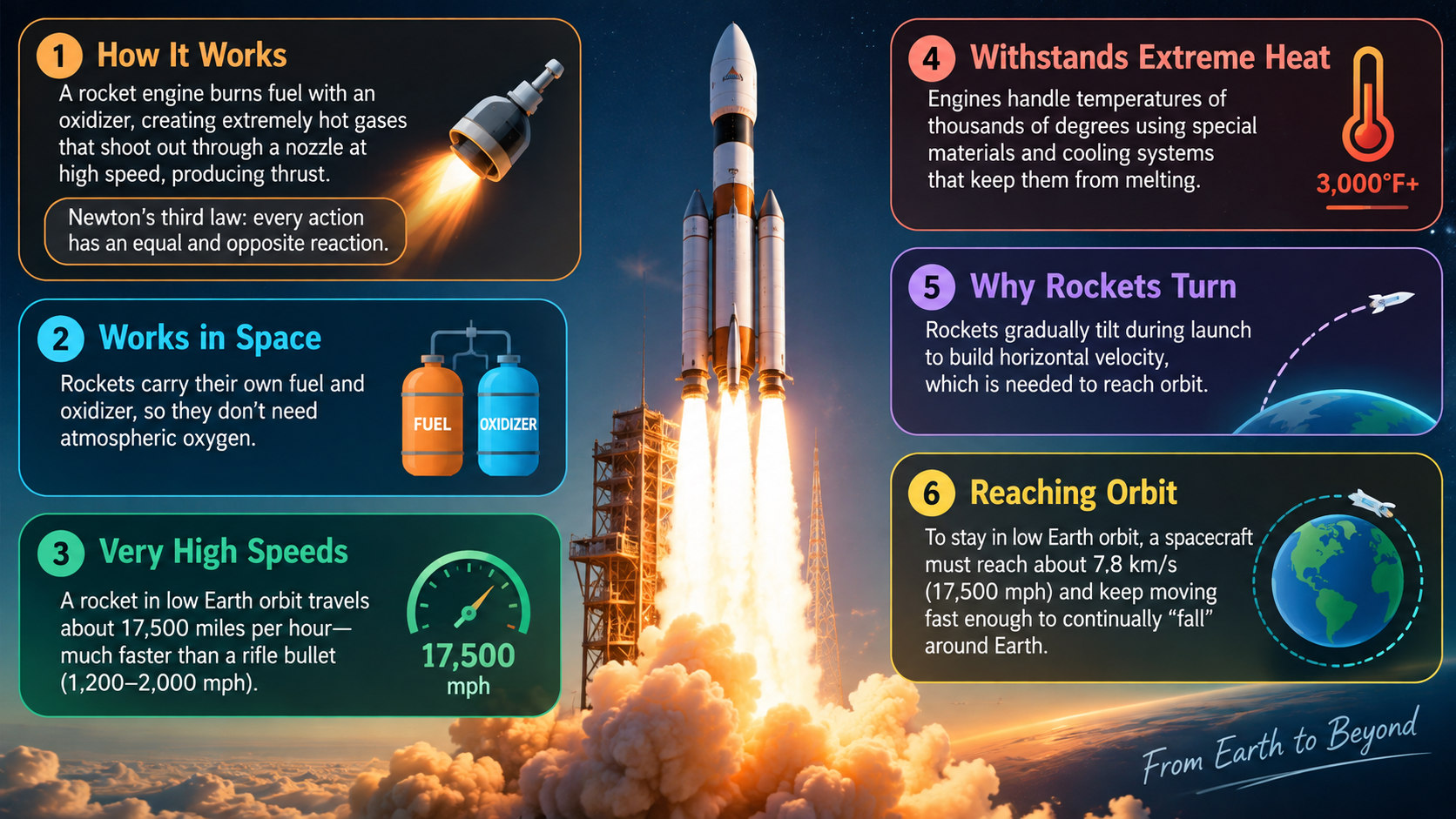 how do rocket engines work
