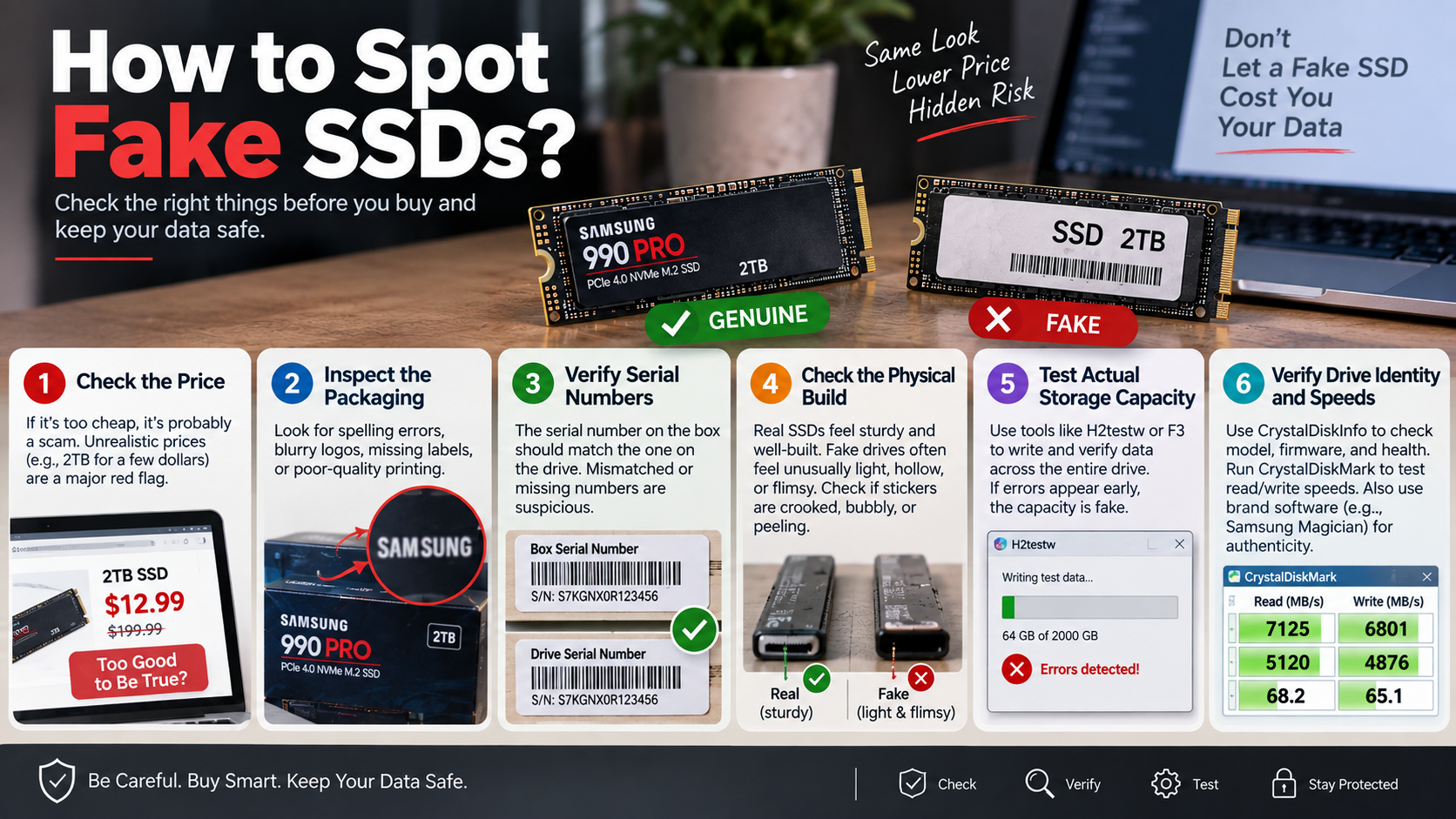 How to Spot Fake SSDs