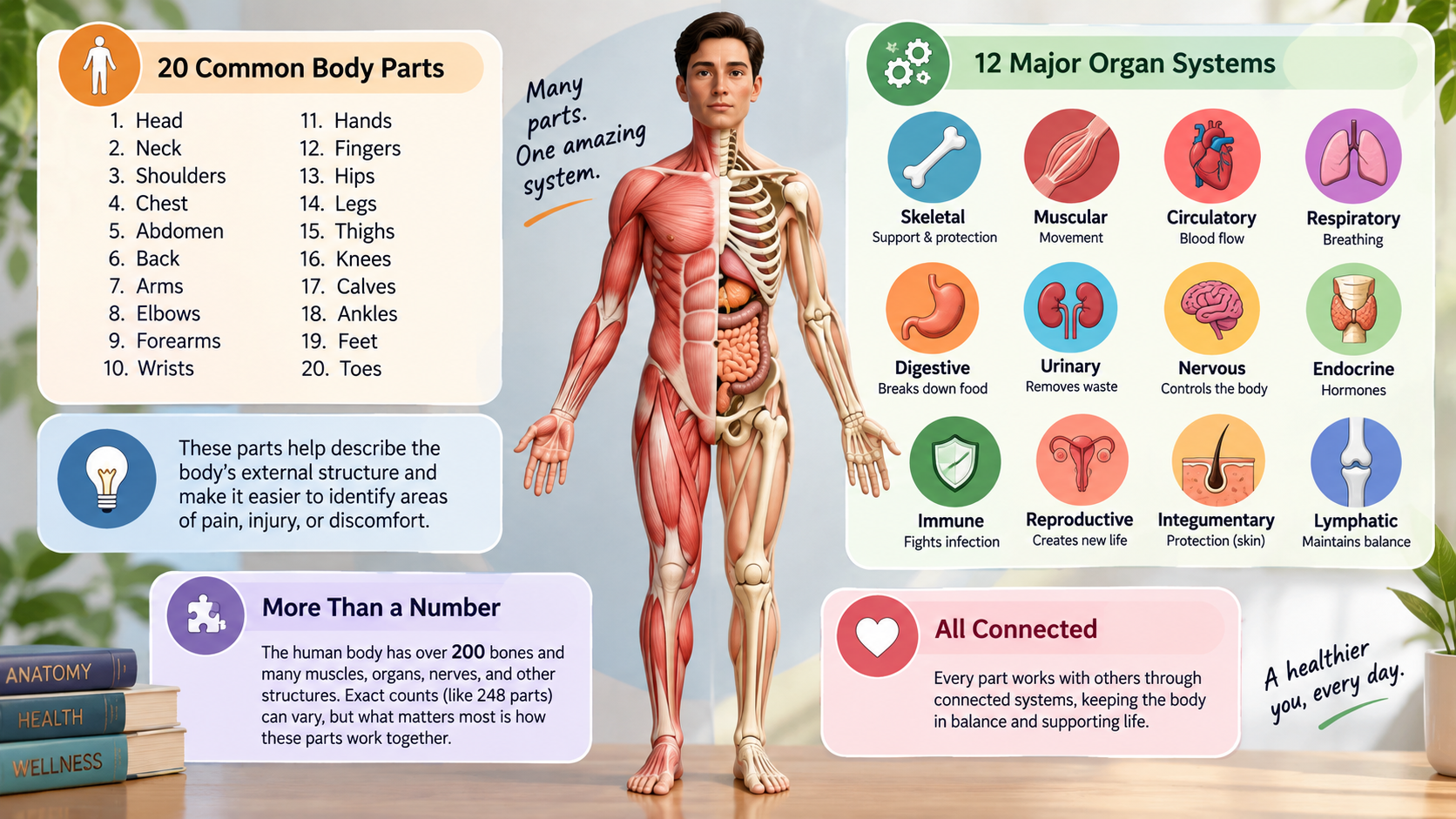the Human body parts