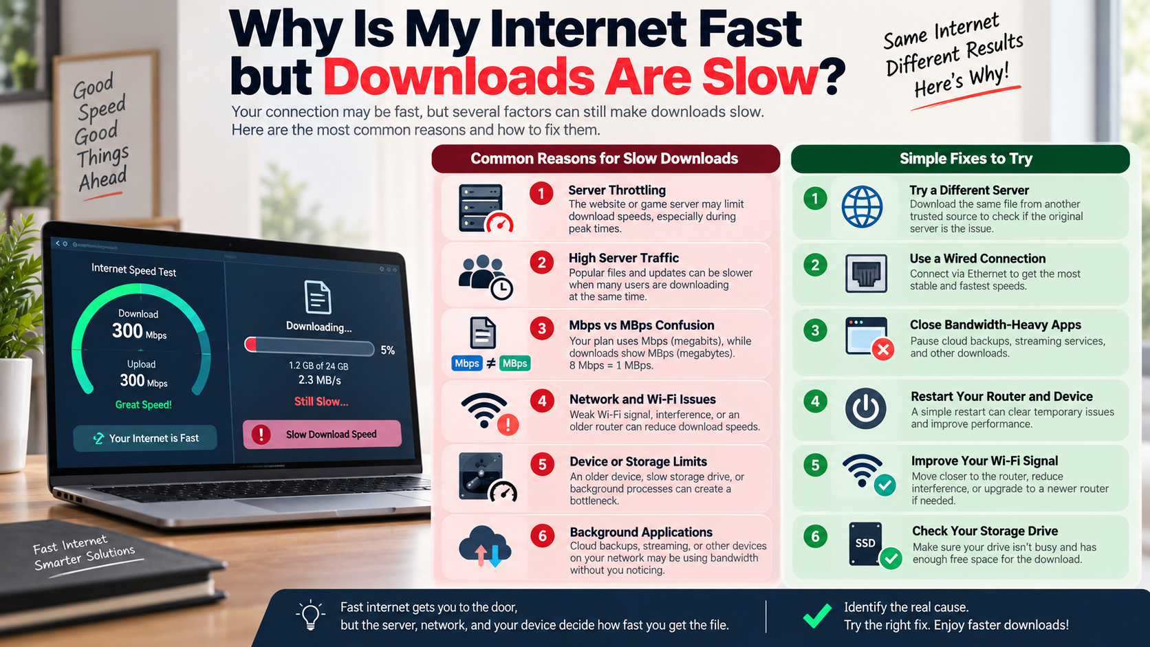 Internet Fast but Downloads Are Slow