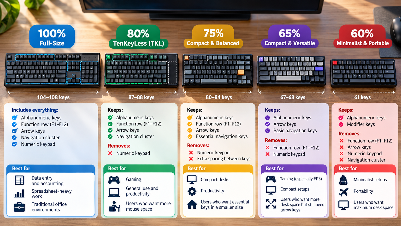 Keyboard Size Comparison Guide