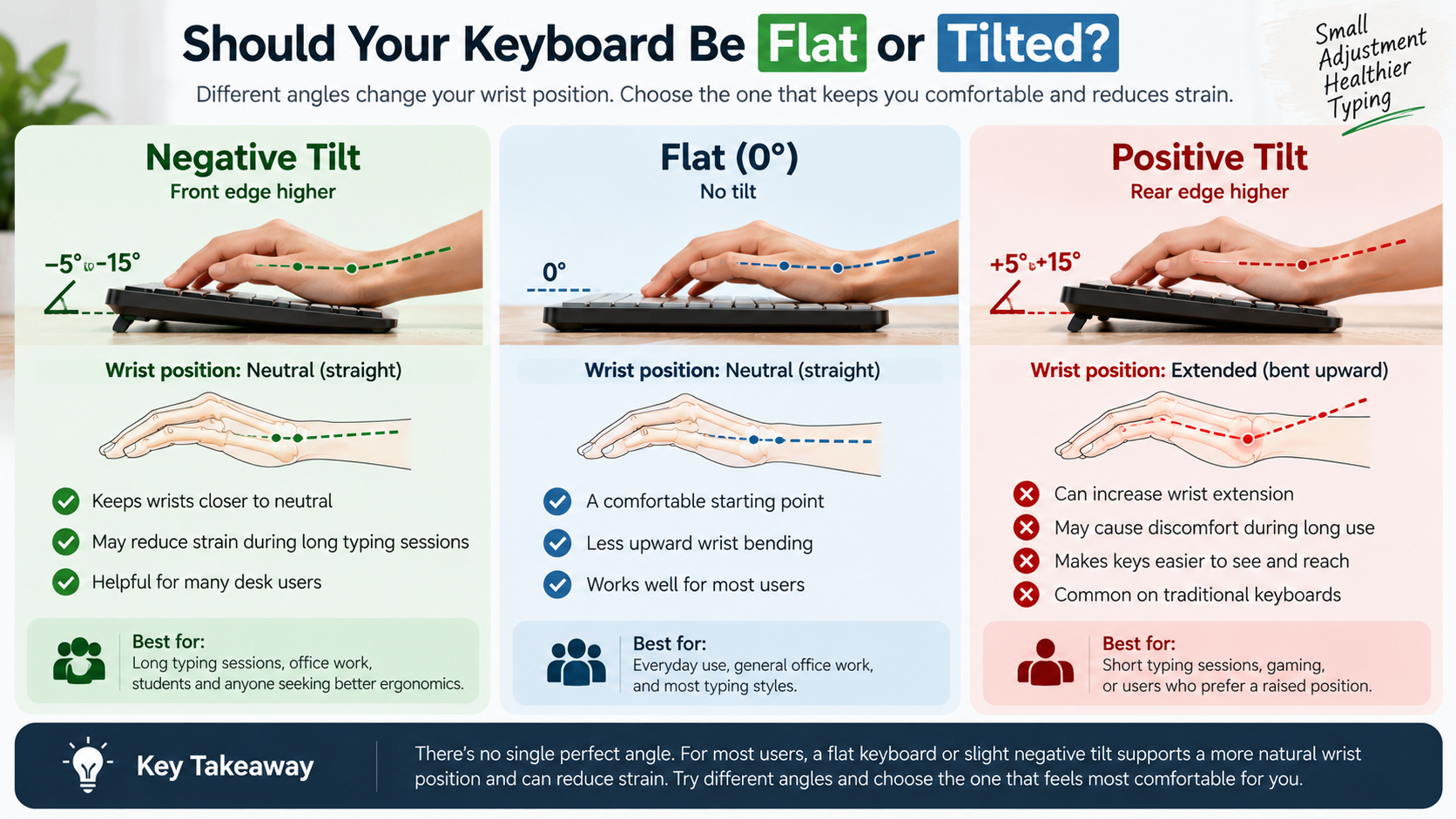 Keyboard Tilt Guide for Comfortable Typing