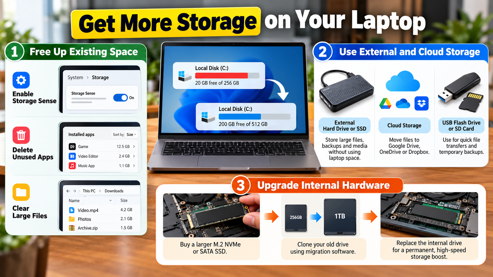 Laptop Storage Upgrade Guide