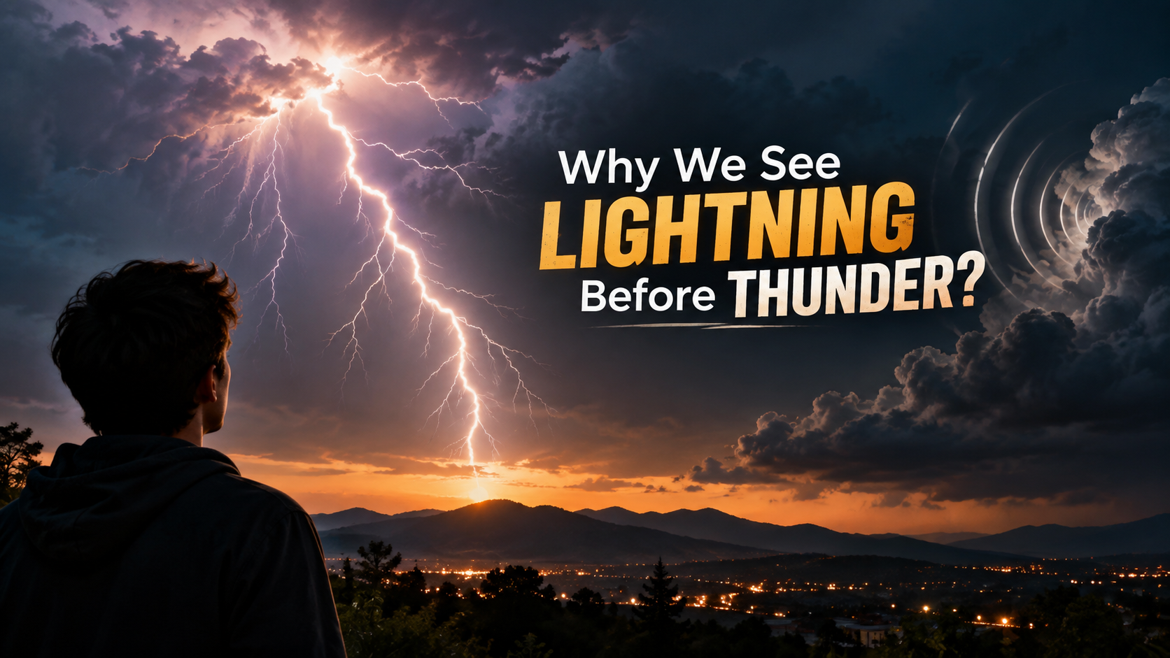 why we do see lightning before thunder