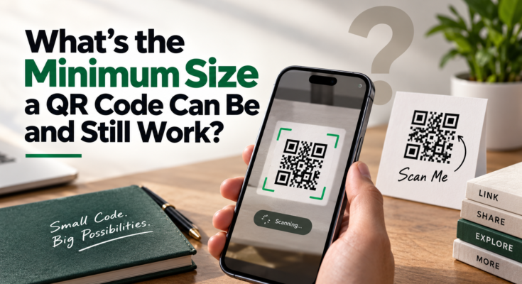 minimum size a QR code can be