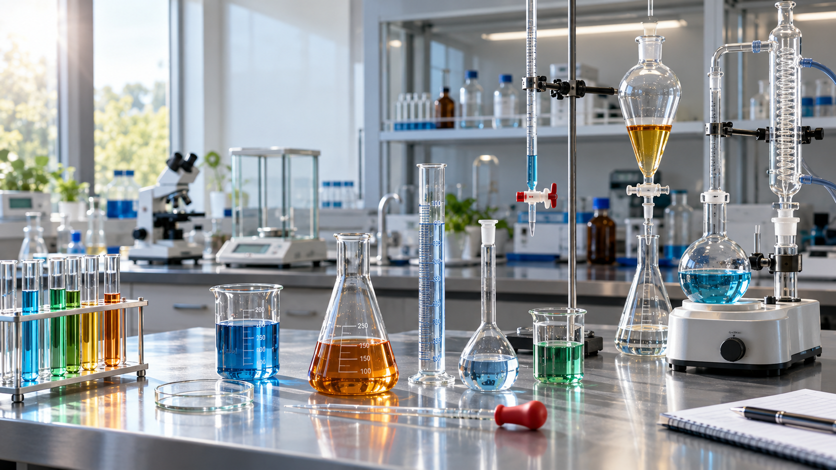 basic laboratory glassware and uses