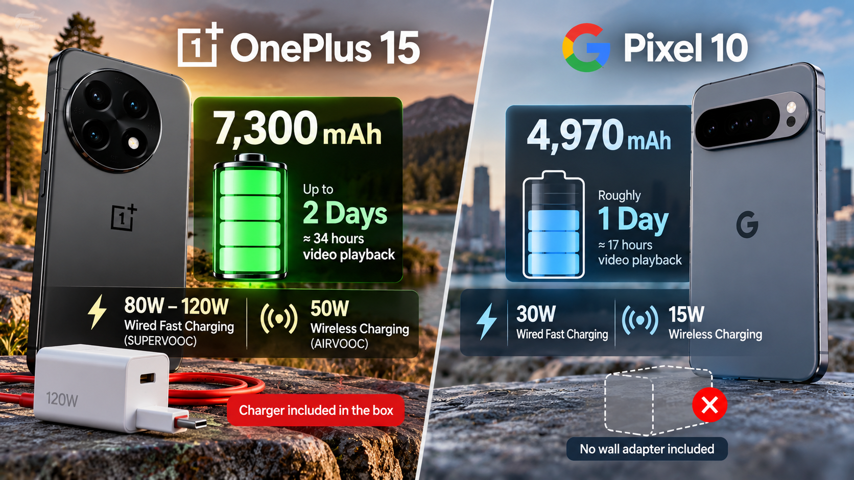 OnePlus 15 vs Pixel 10 Charging Showdown