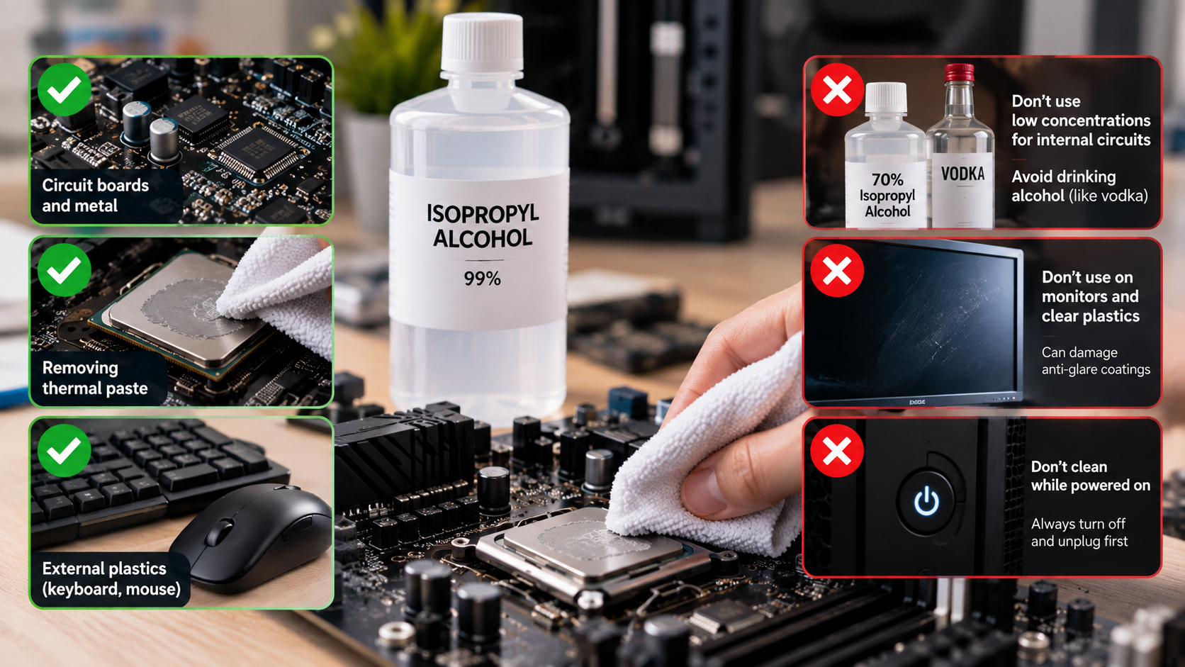 PC Cleaning: Safe Practices and Warnings