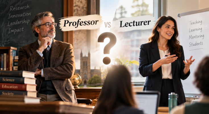 professor vs lecturer