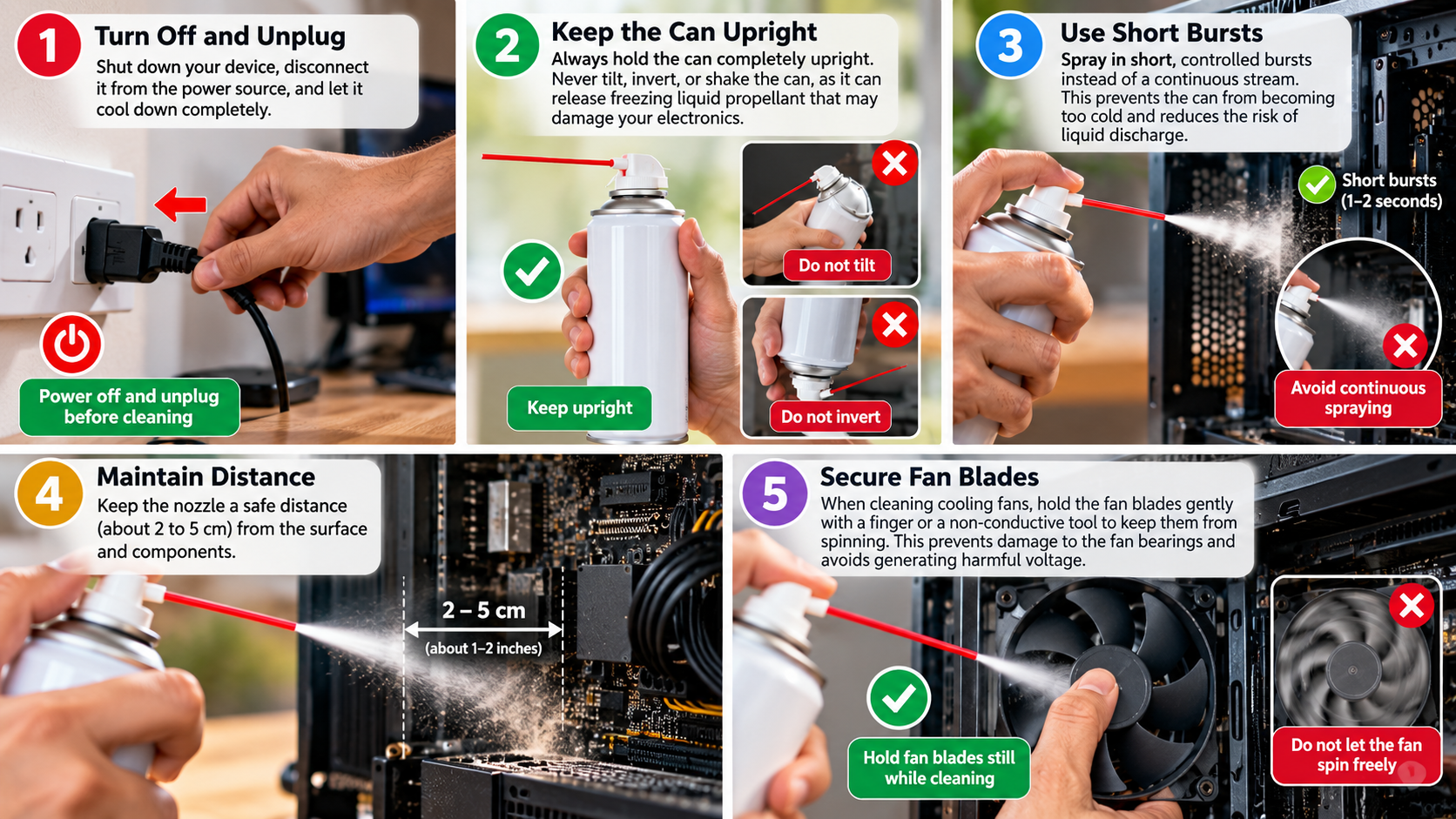 How to Safely Clean Your Electronics With Compressed Air