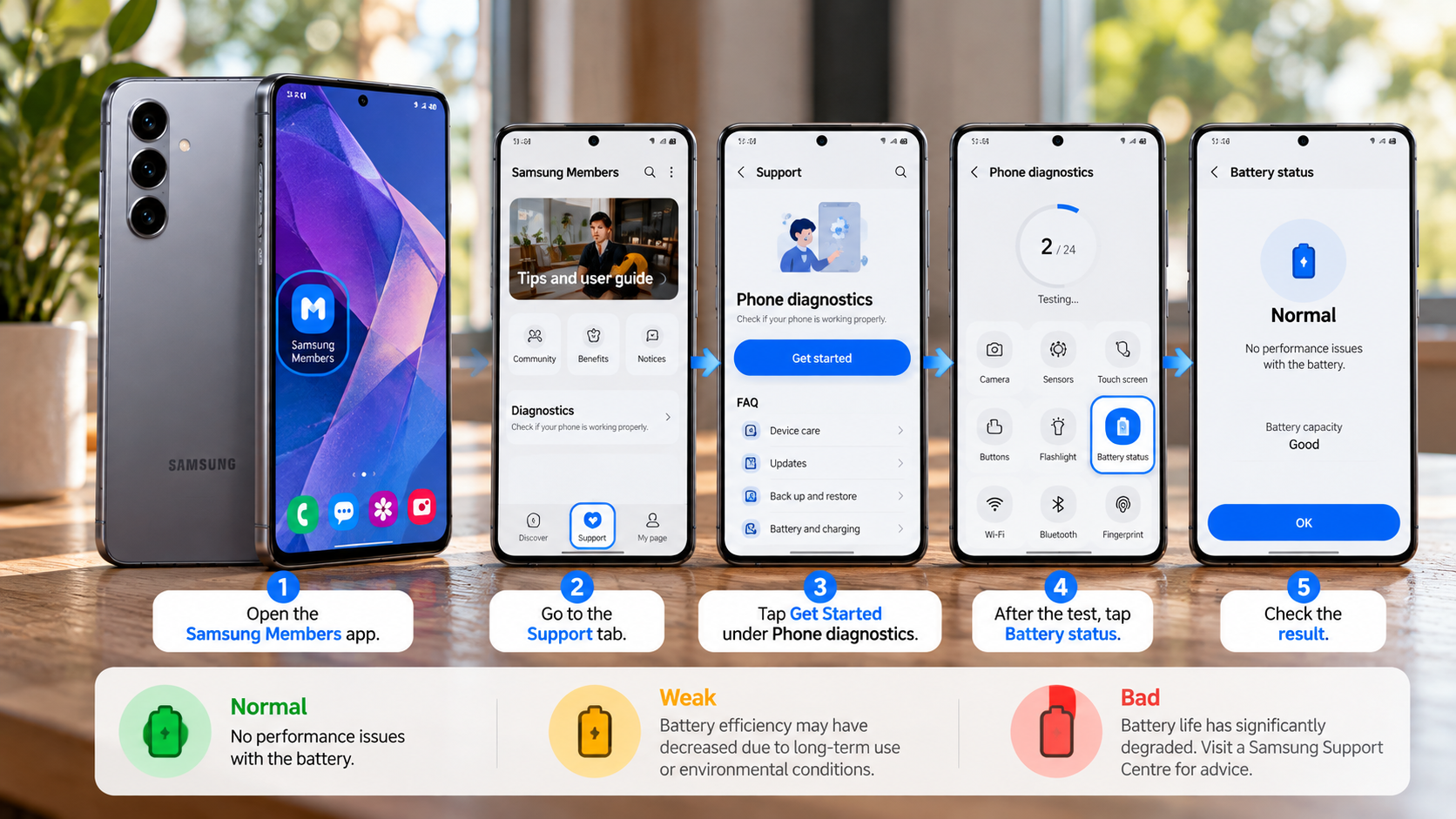Samsung Battery Health Diagnostic Guide