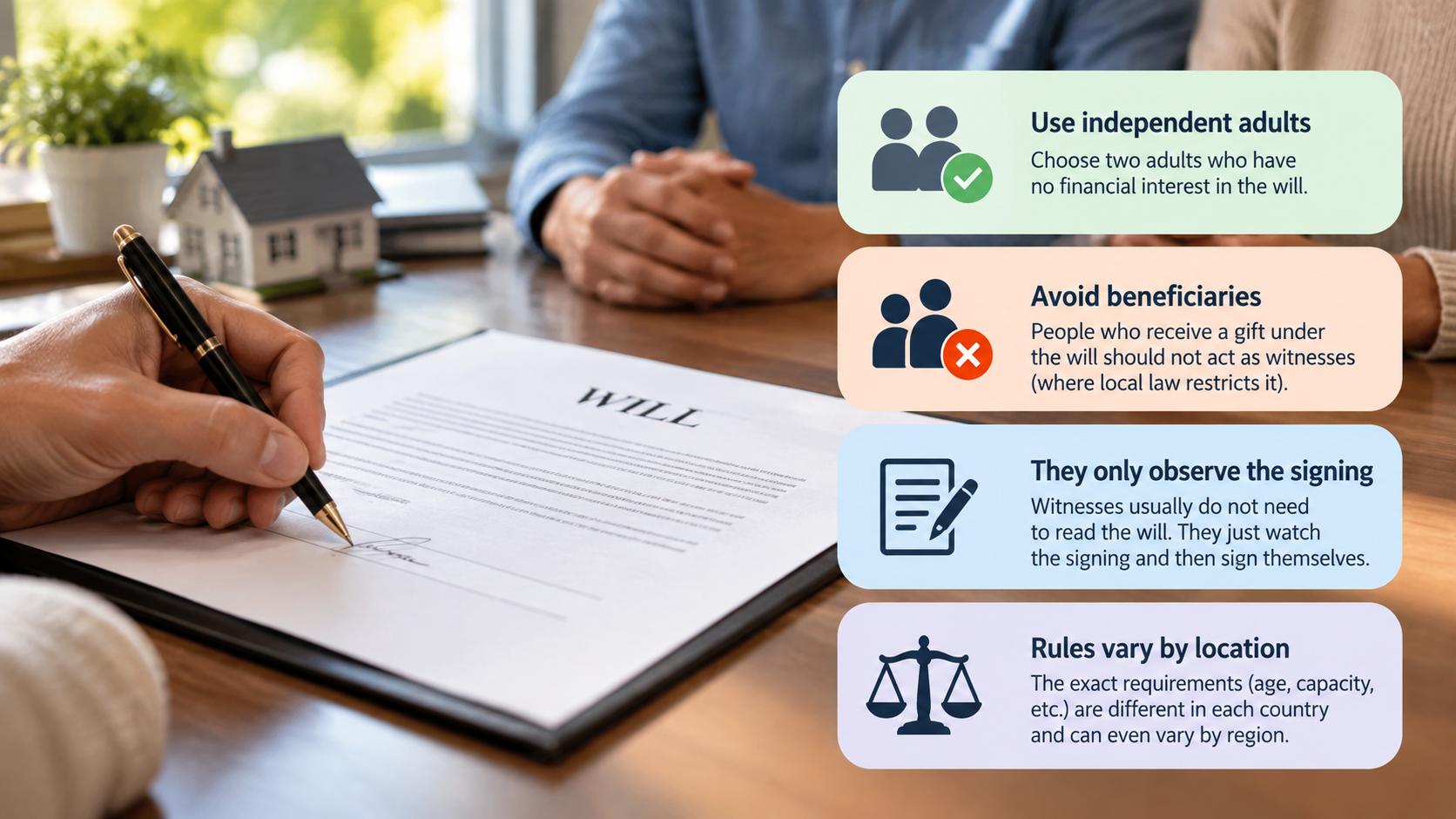 who can be a witness to a will