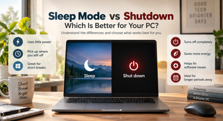 Sleep Mode vs Shutdown: PC Power Guide