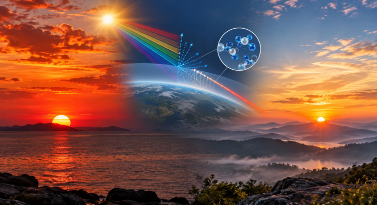 science behind red sunrises and sunsets