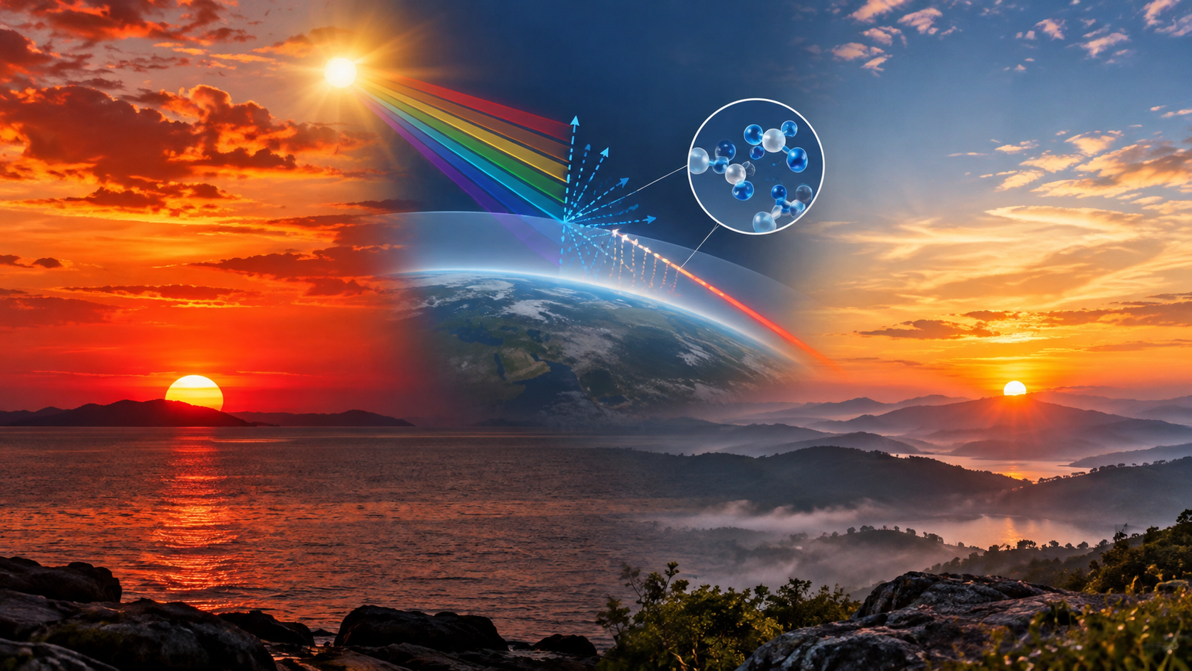 science behind red sunrises and sunsets
