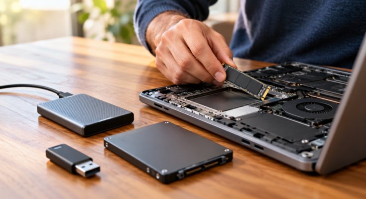 add more storage to a laptop