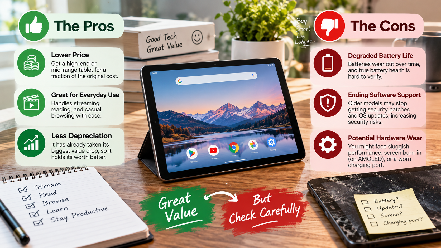 Used Android Tablet: Pros and Cons