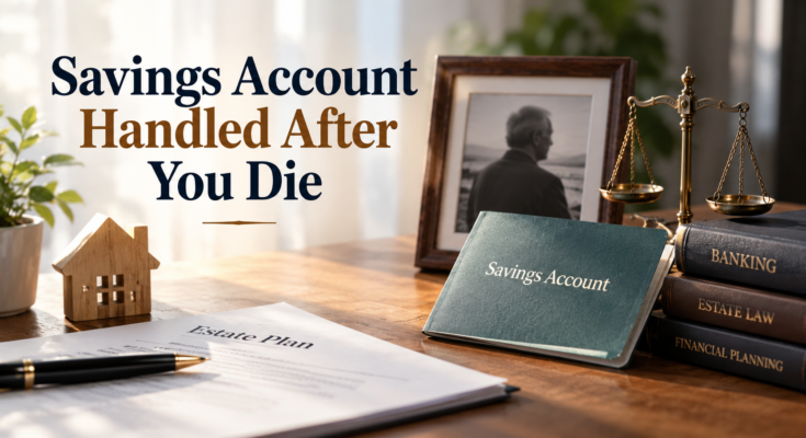 savings account handled after you die