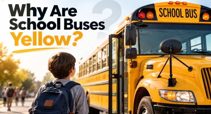 why are school busses yellow