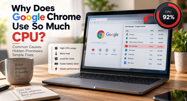 why does google chrome use so much CPU