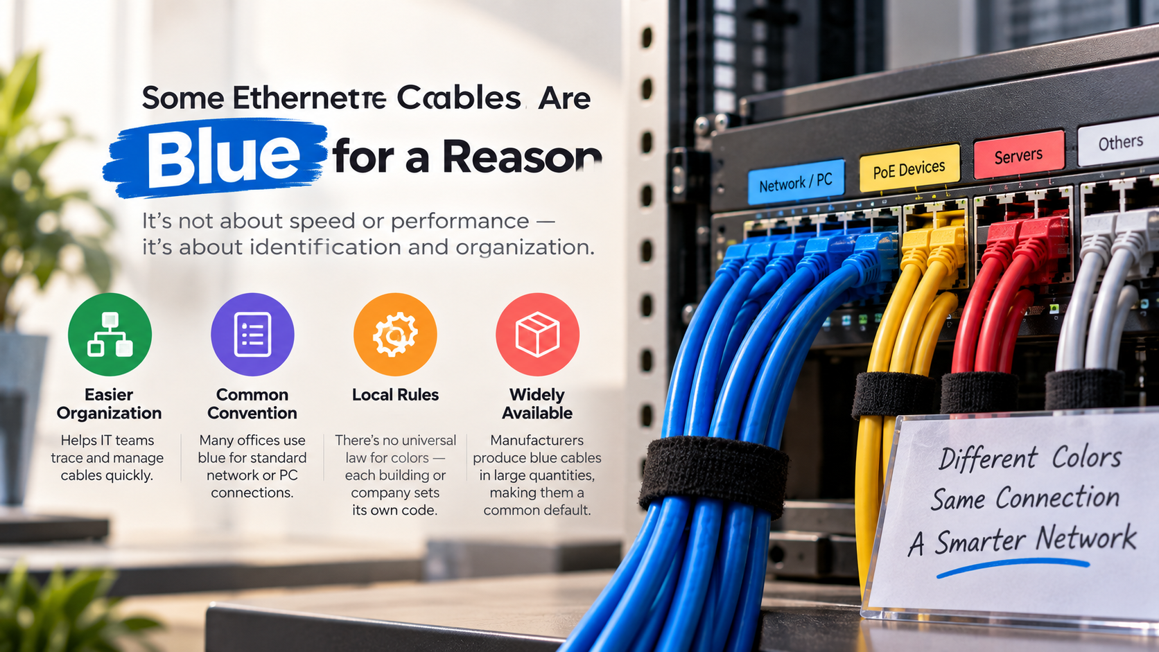 Why Ethernet Cables Are Blue
