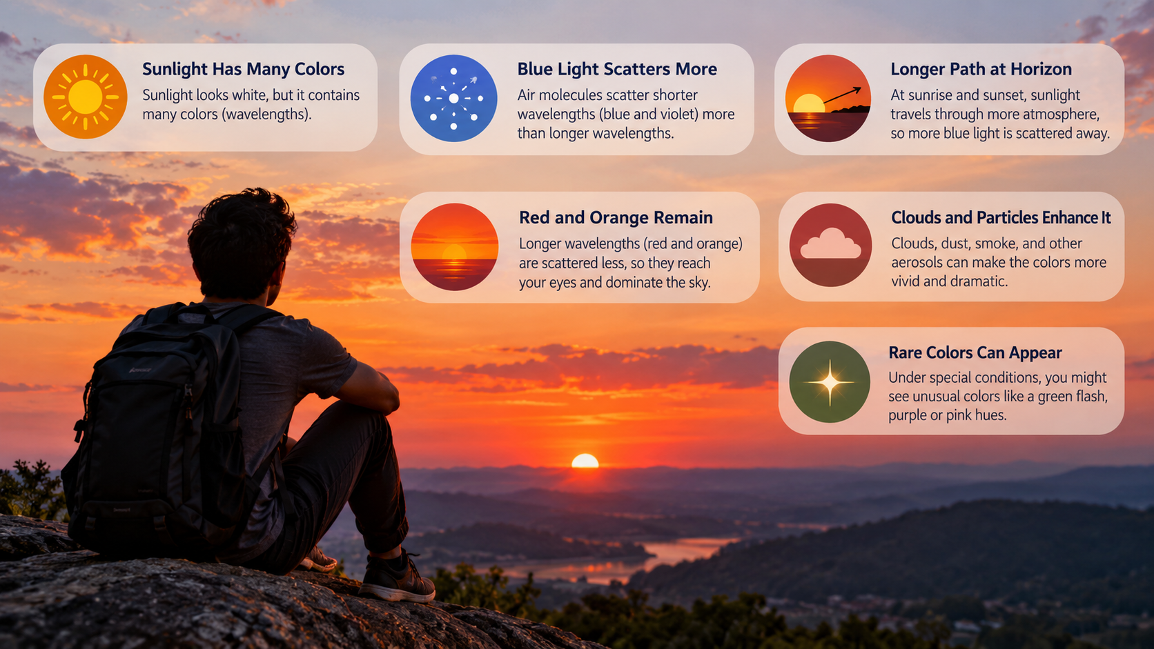 science behind red sunrises and sunsets
