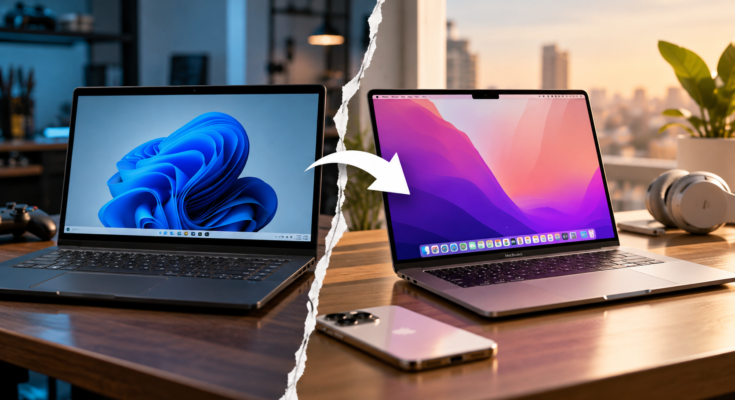 Windows to Mac Transition Desk