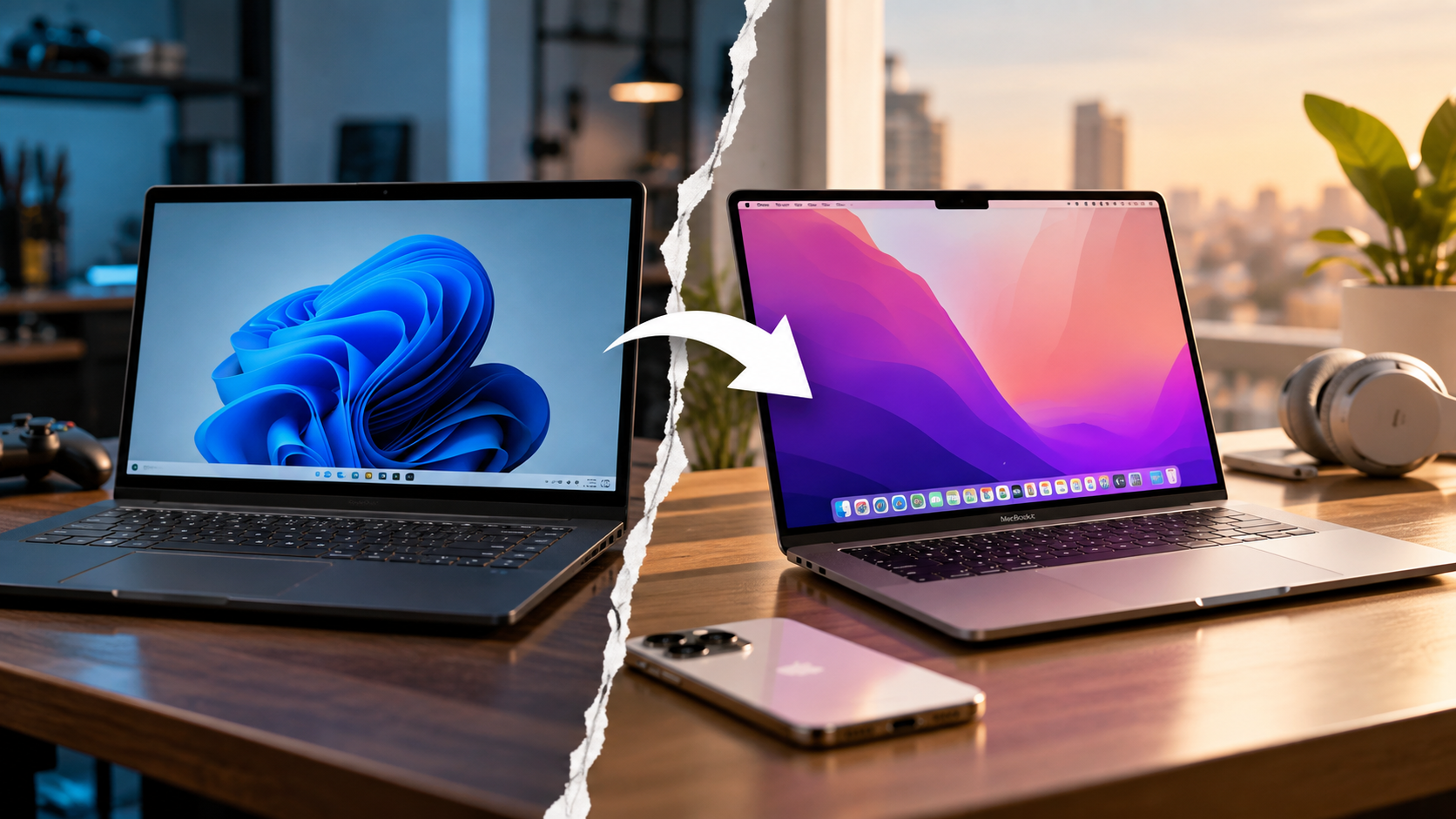Windows to Mac Transition Desk