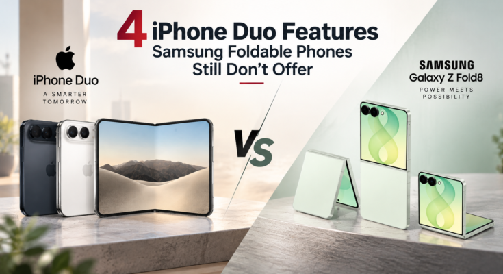 iPhone Duo vs Samsung Foldable Phones