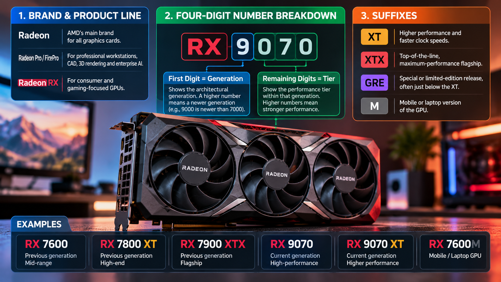 AMD Radeon Naming Guide Infographic