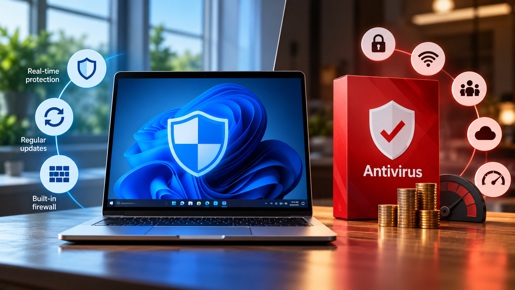 Built-In Protection vs Paid Antivirus