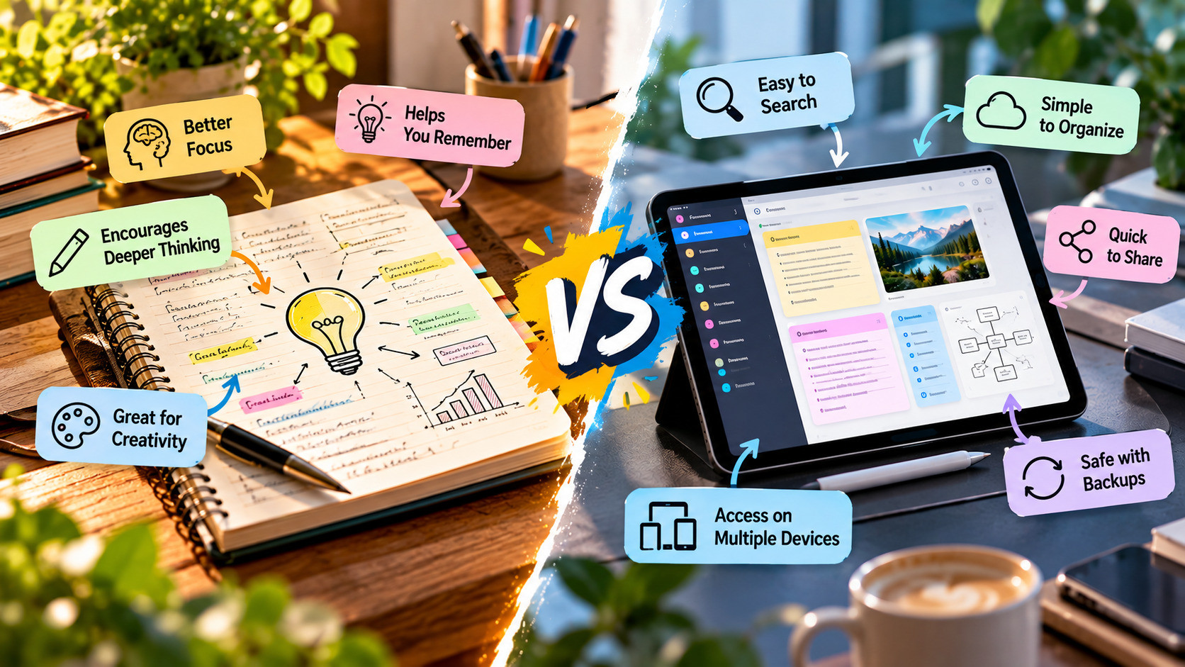 digital vs handwritten notes