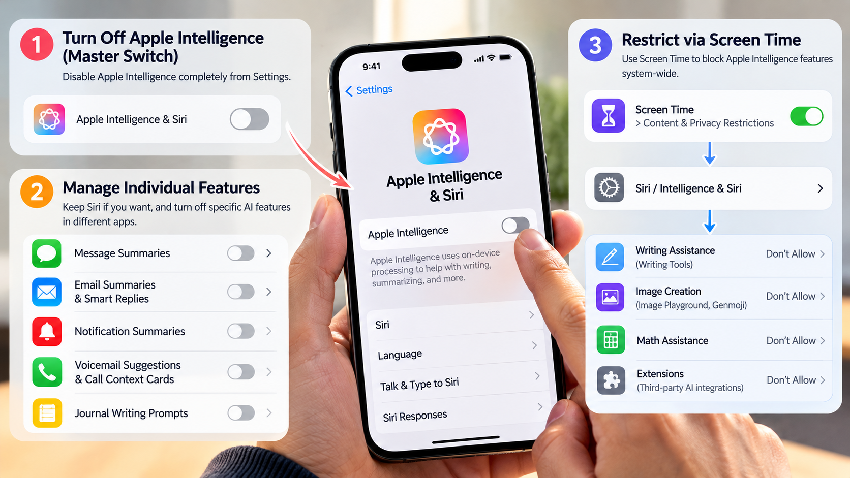 Disabling Apple Intelligence: A Visual Guide